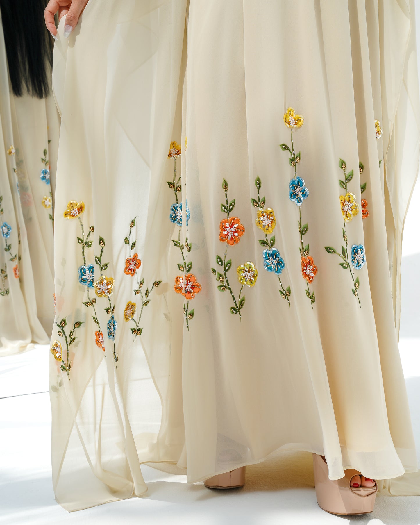 basic beige Louise kaftan