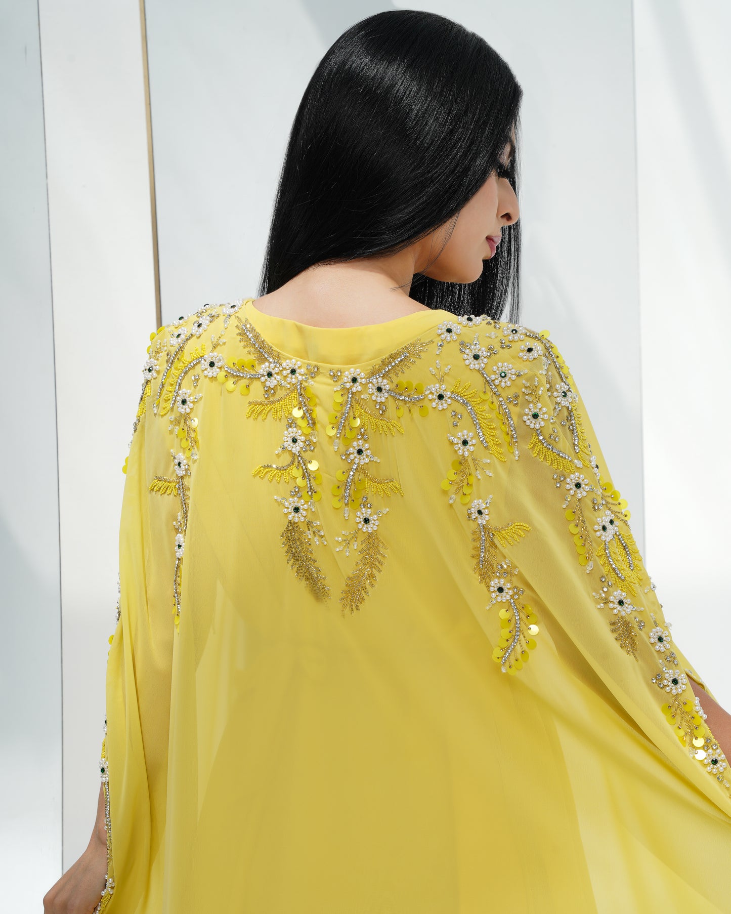 yorker yellow Louise ethnic kaftan