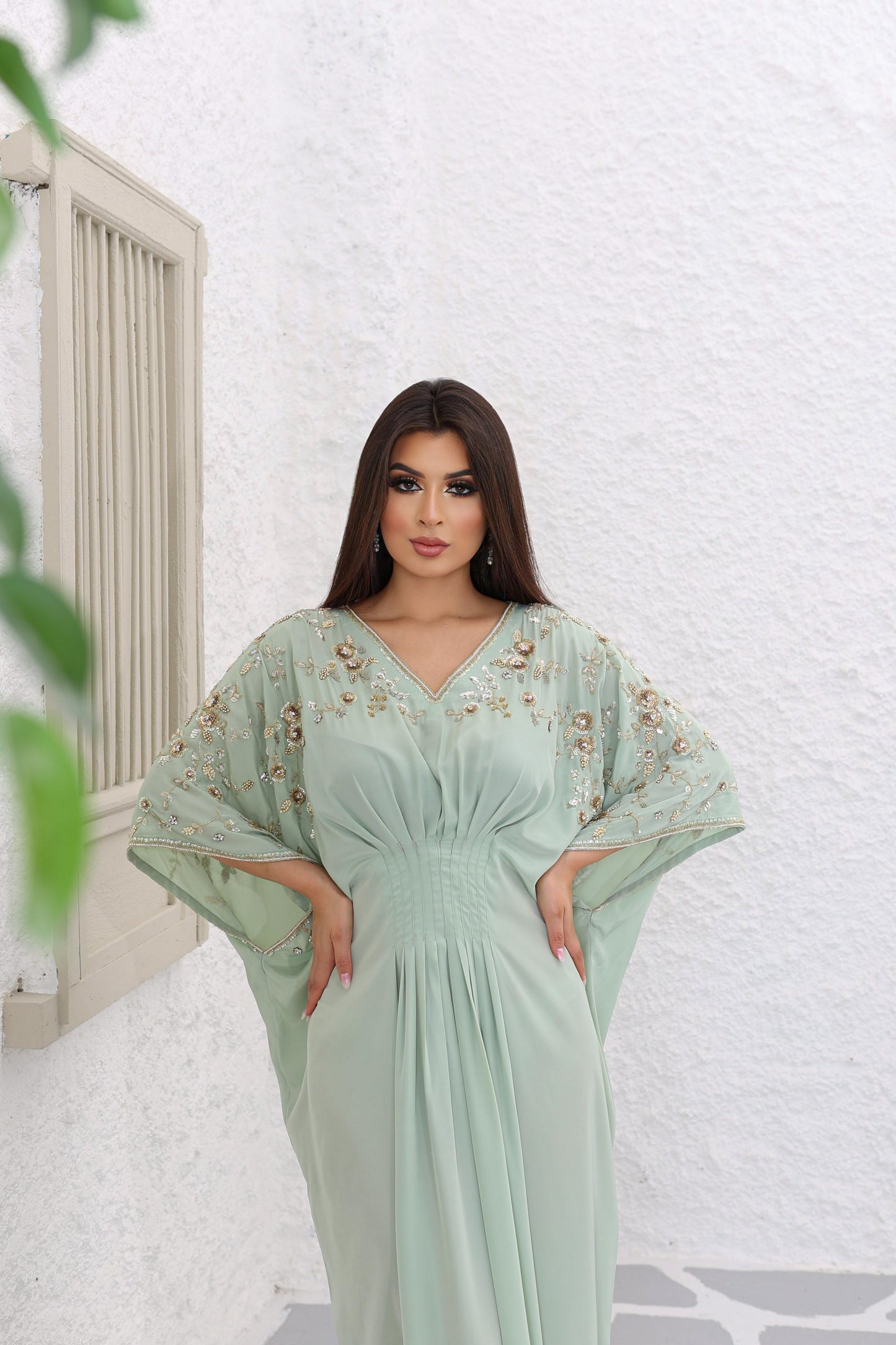 mint green Ka-ah kaftan