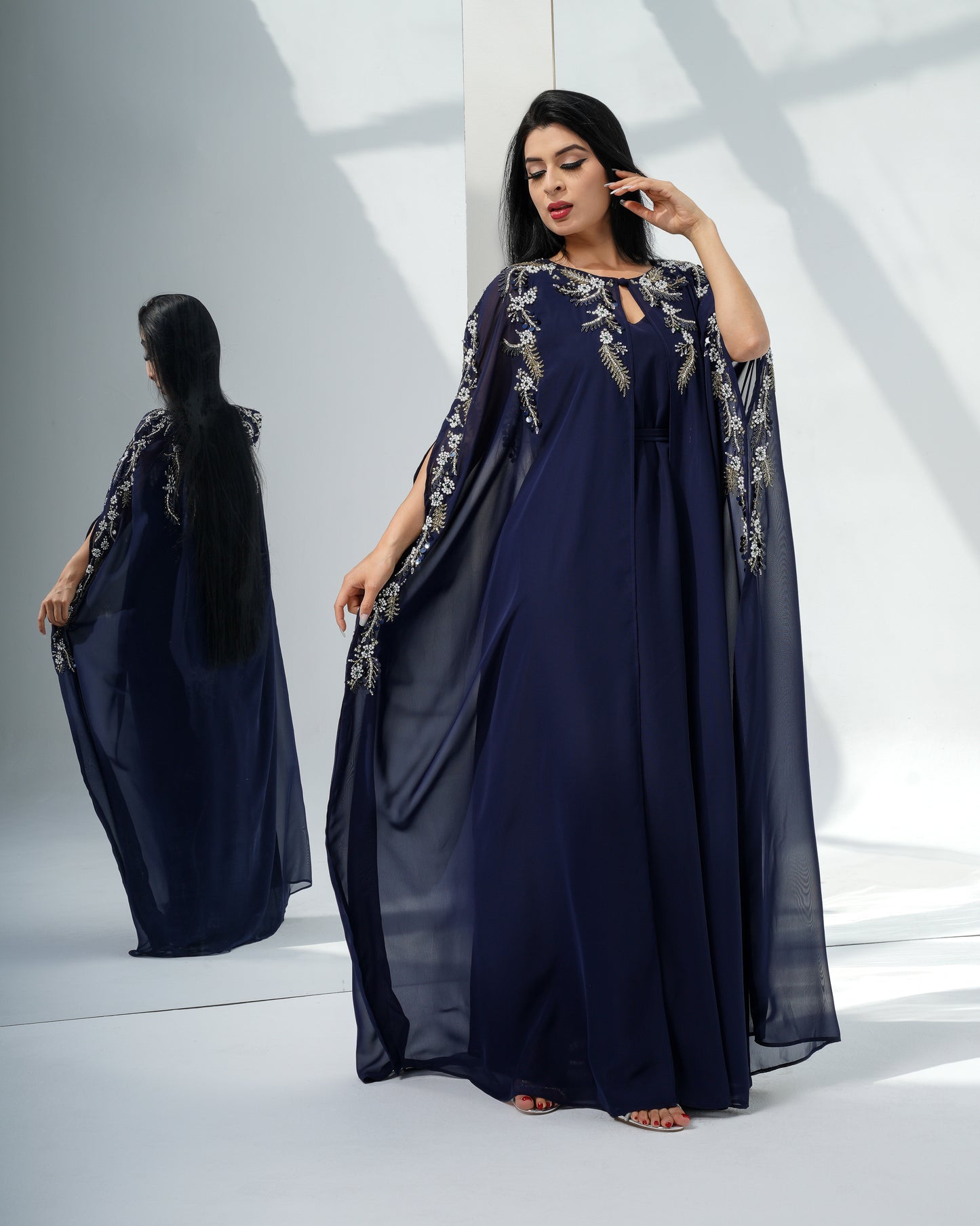 denim blue Louise kaftan