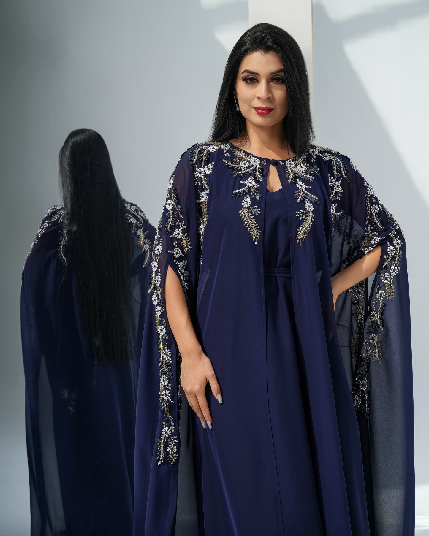 denim blue Louise kaftan