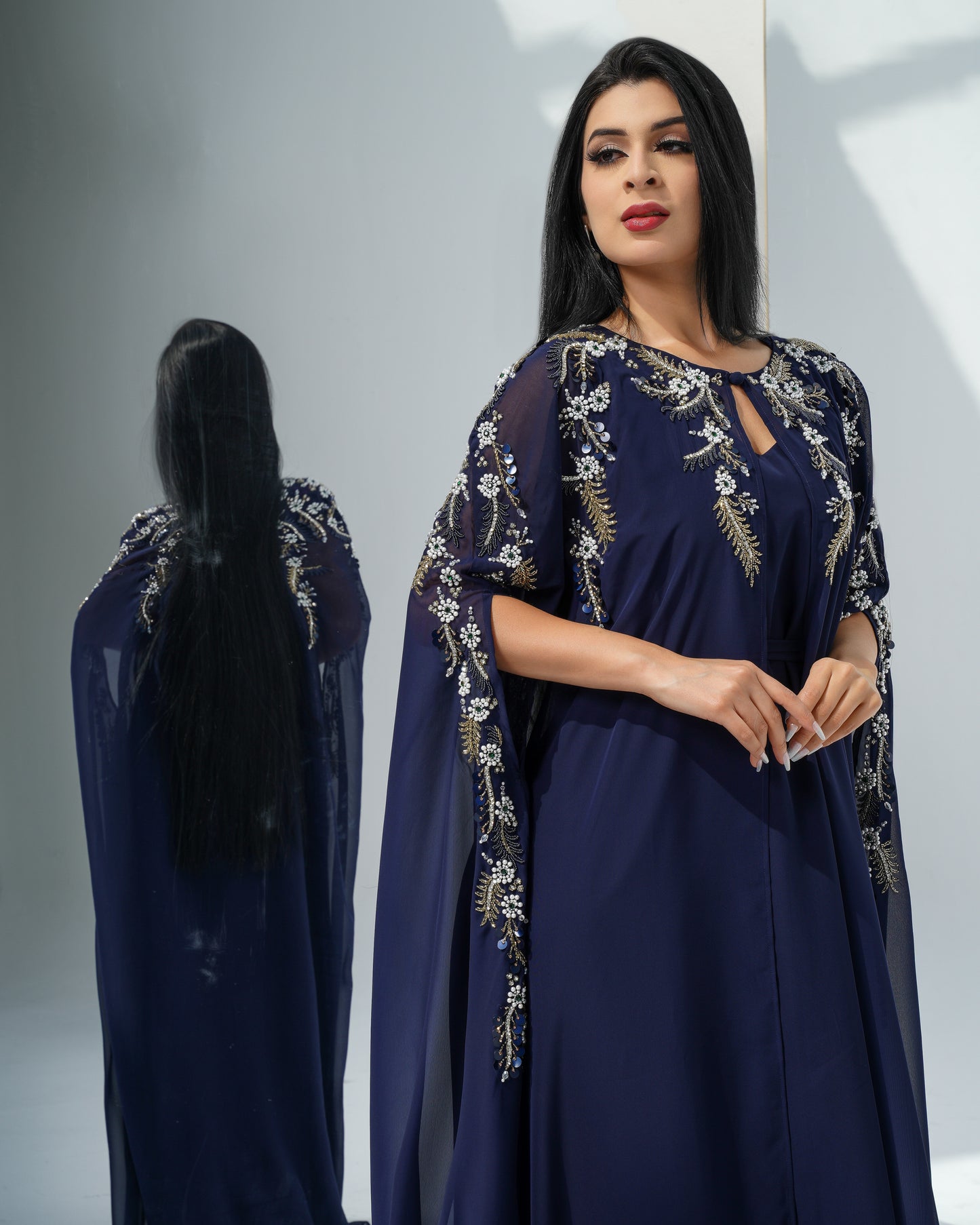 denim blue Louise kaftan
