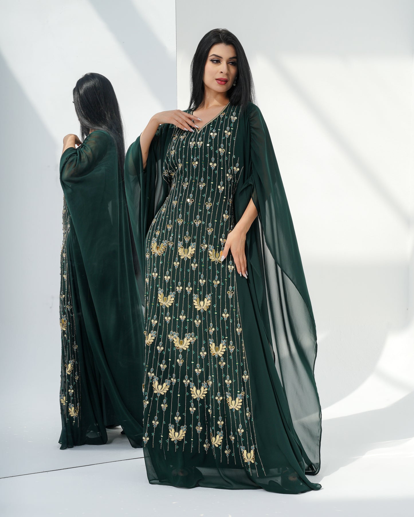 castleton green Louise kaftan