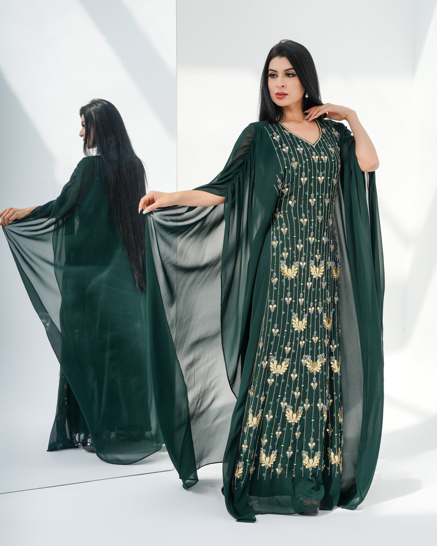 castleton green Louise kaftan