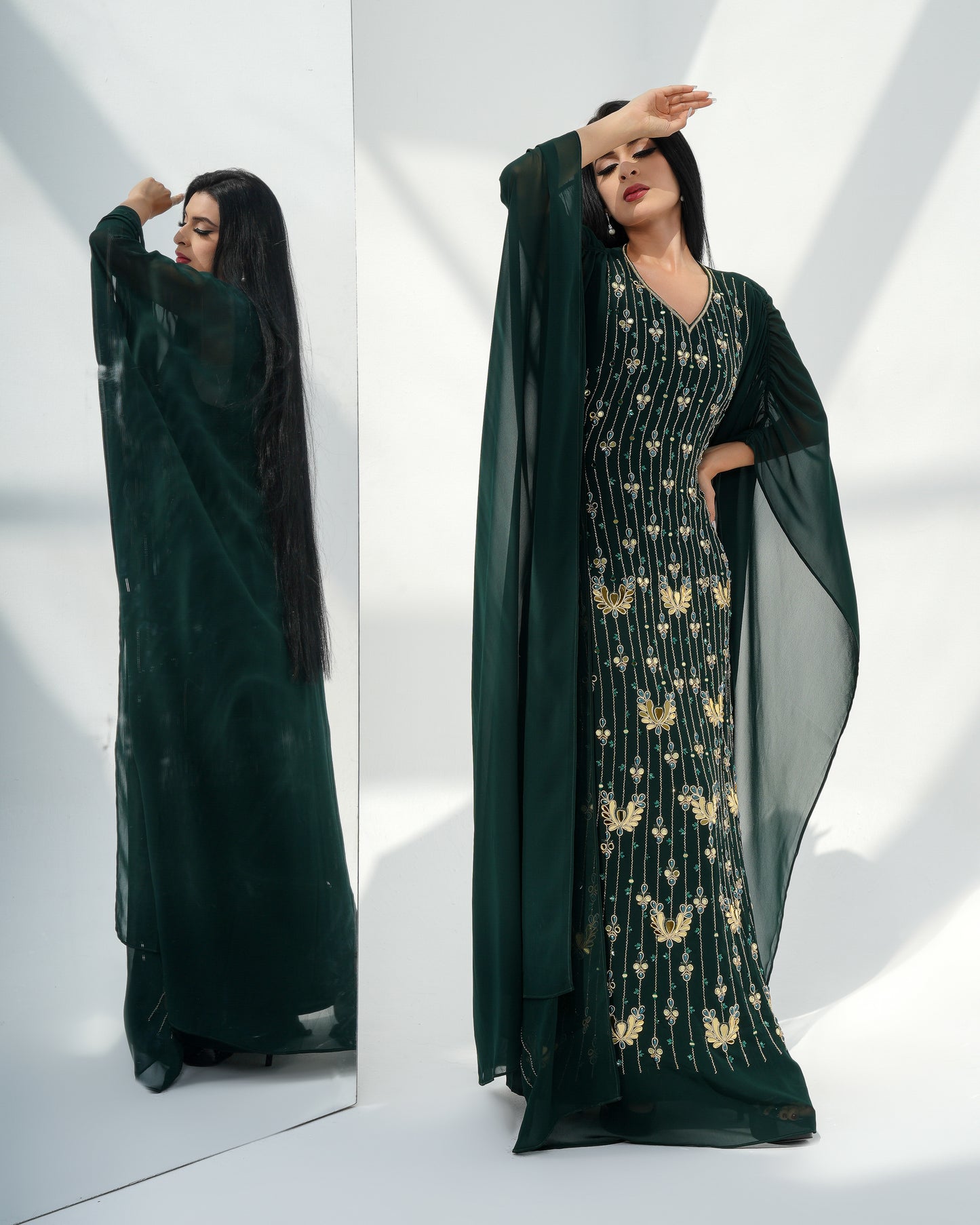 castleton green Louise kaftan