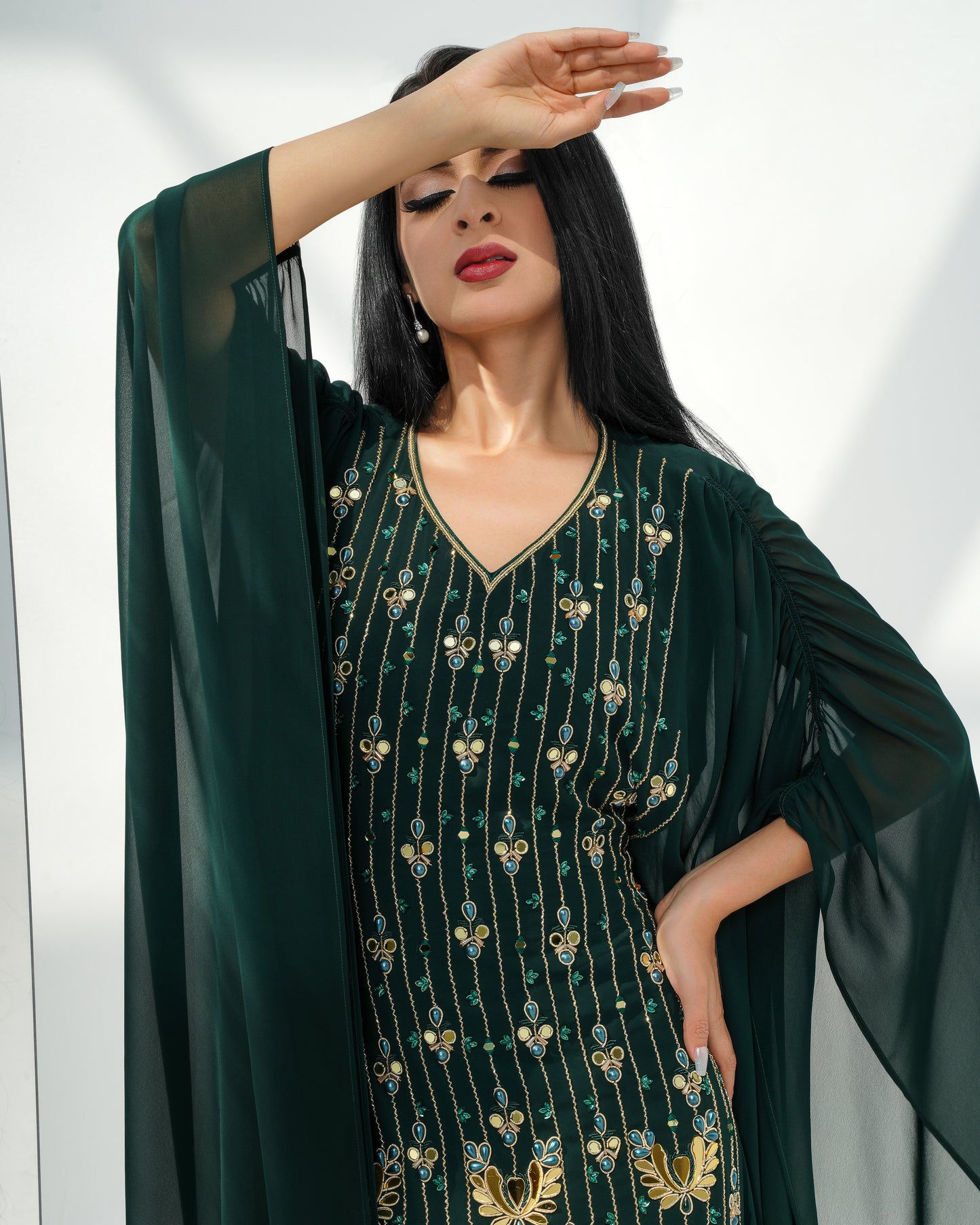 castleton green Louise kaftan