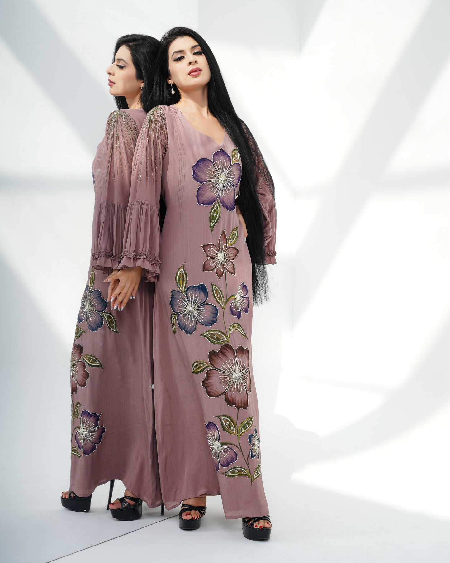 dark salmon pink Louise kaftan