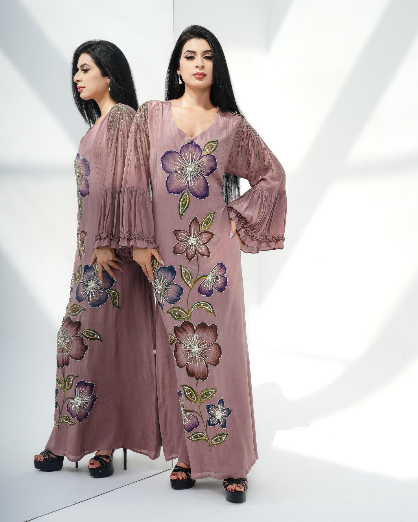 dark salmon pink Louise kaftan
