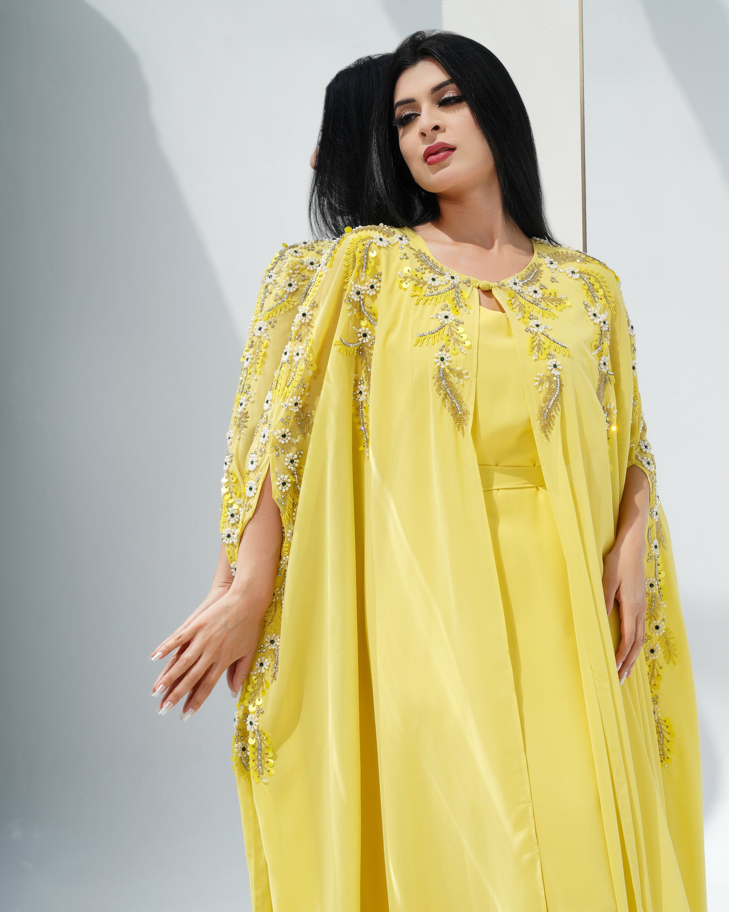 yorker yellow Louise ethnic kaftan