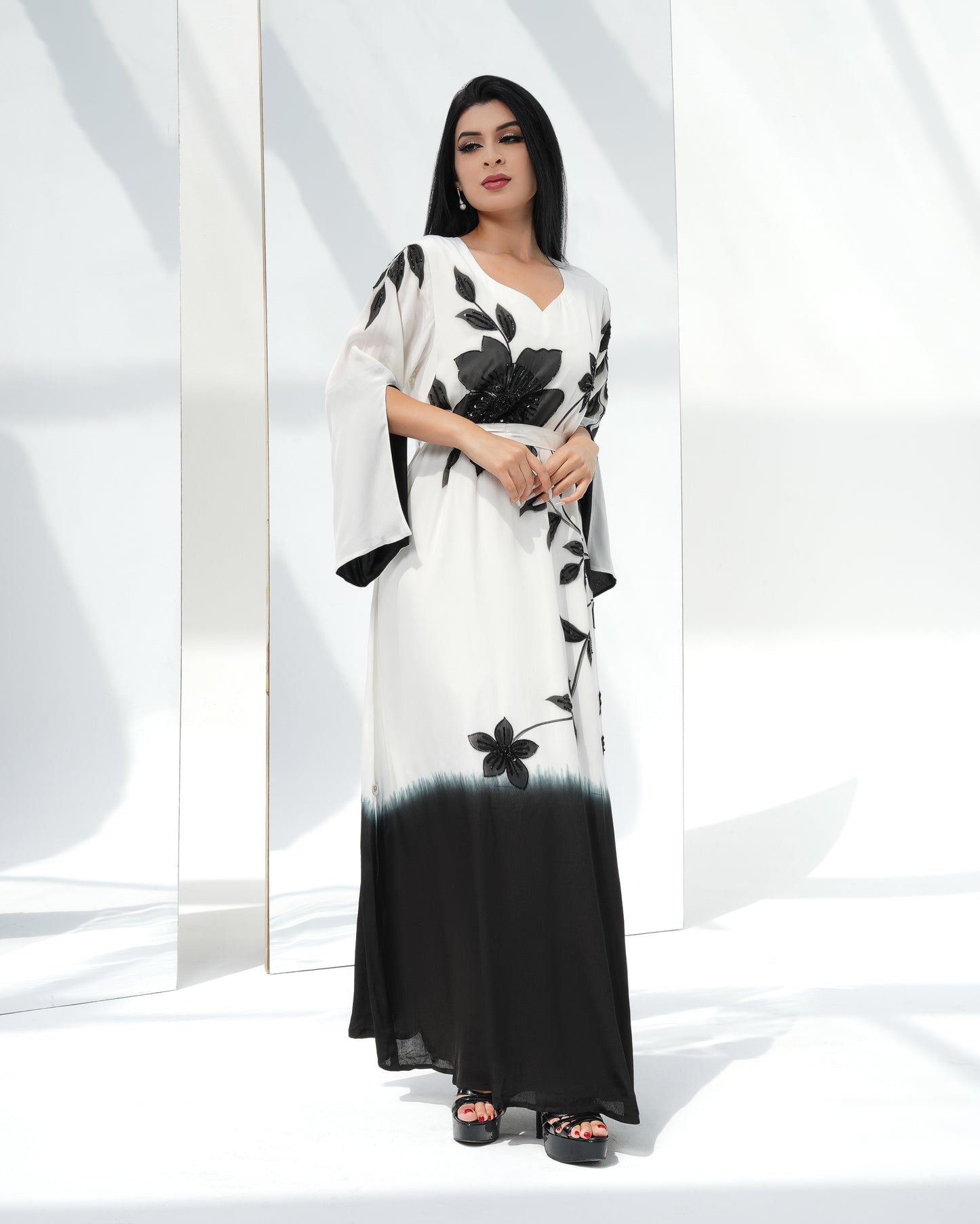 two tone Louise kaftan