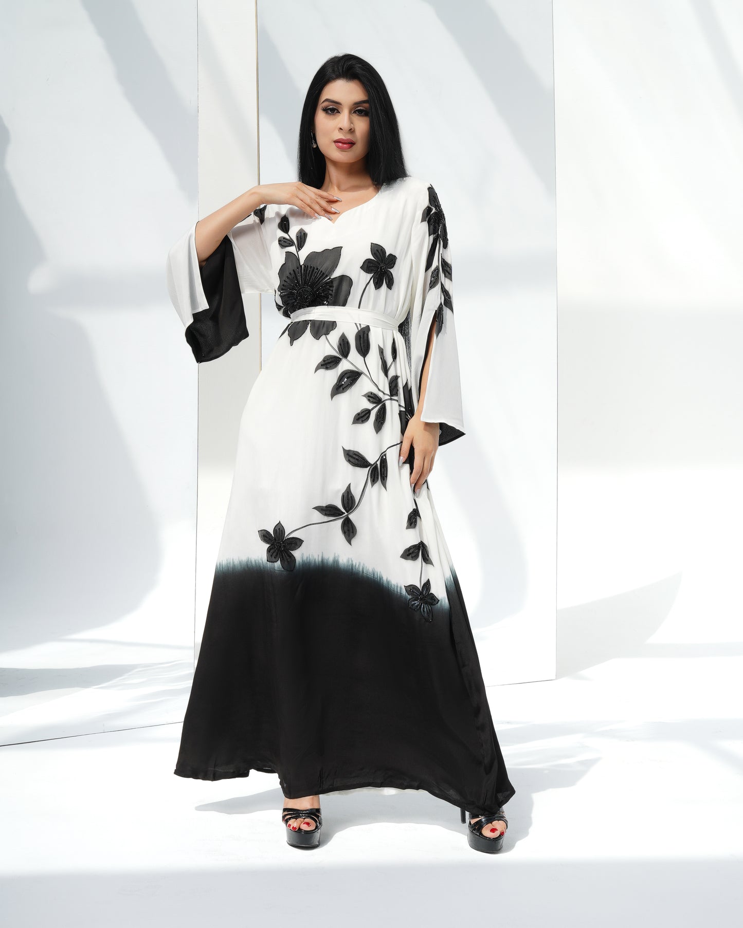 two tone Louise kaftan