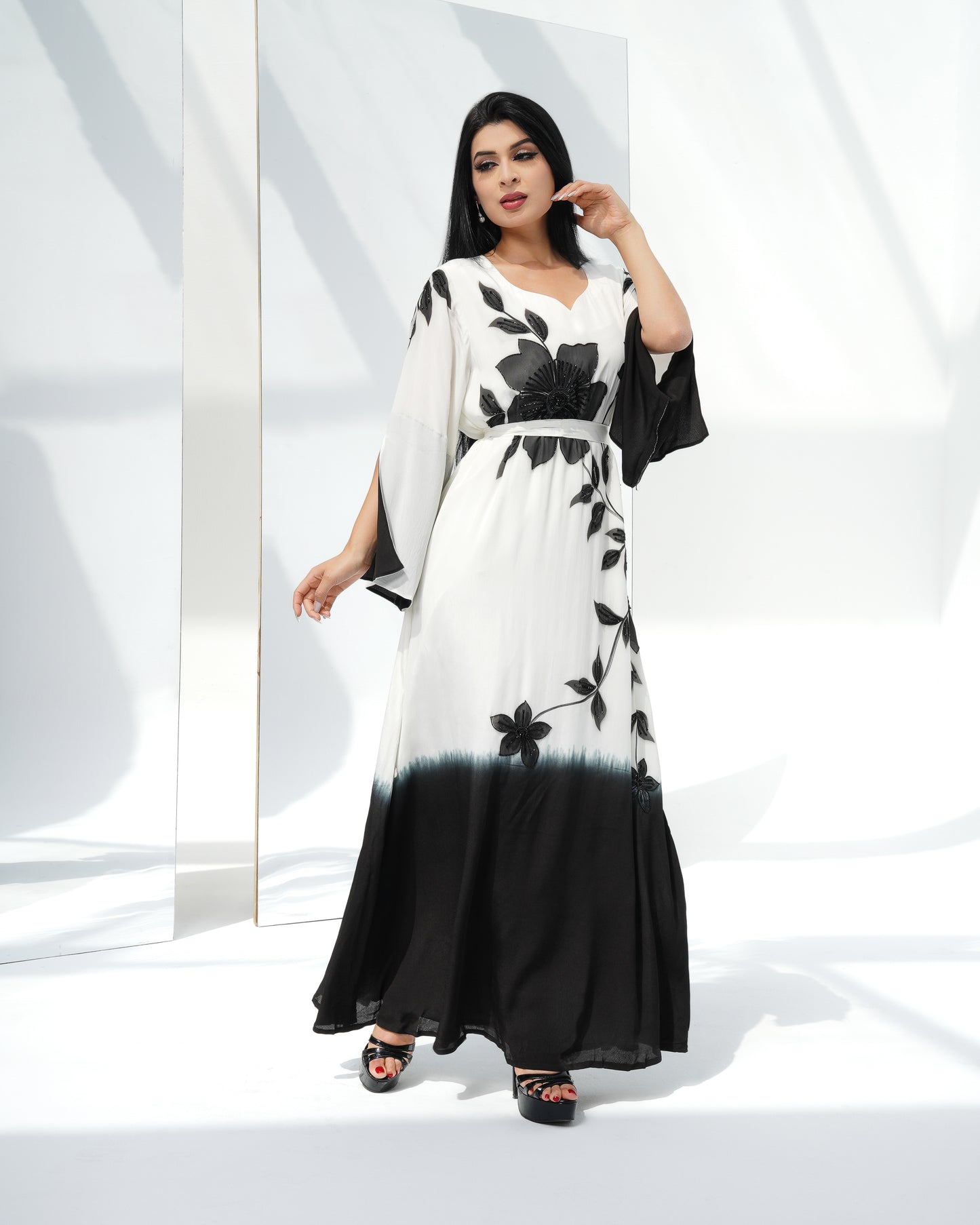 two tone Louise kaftan