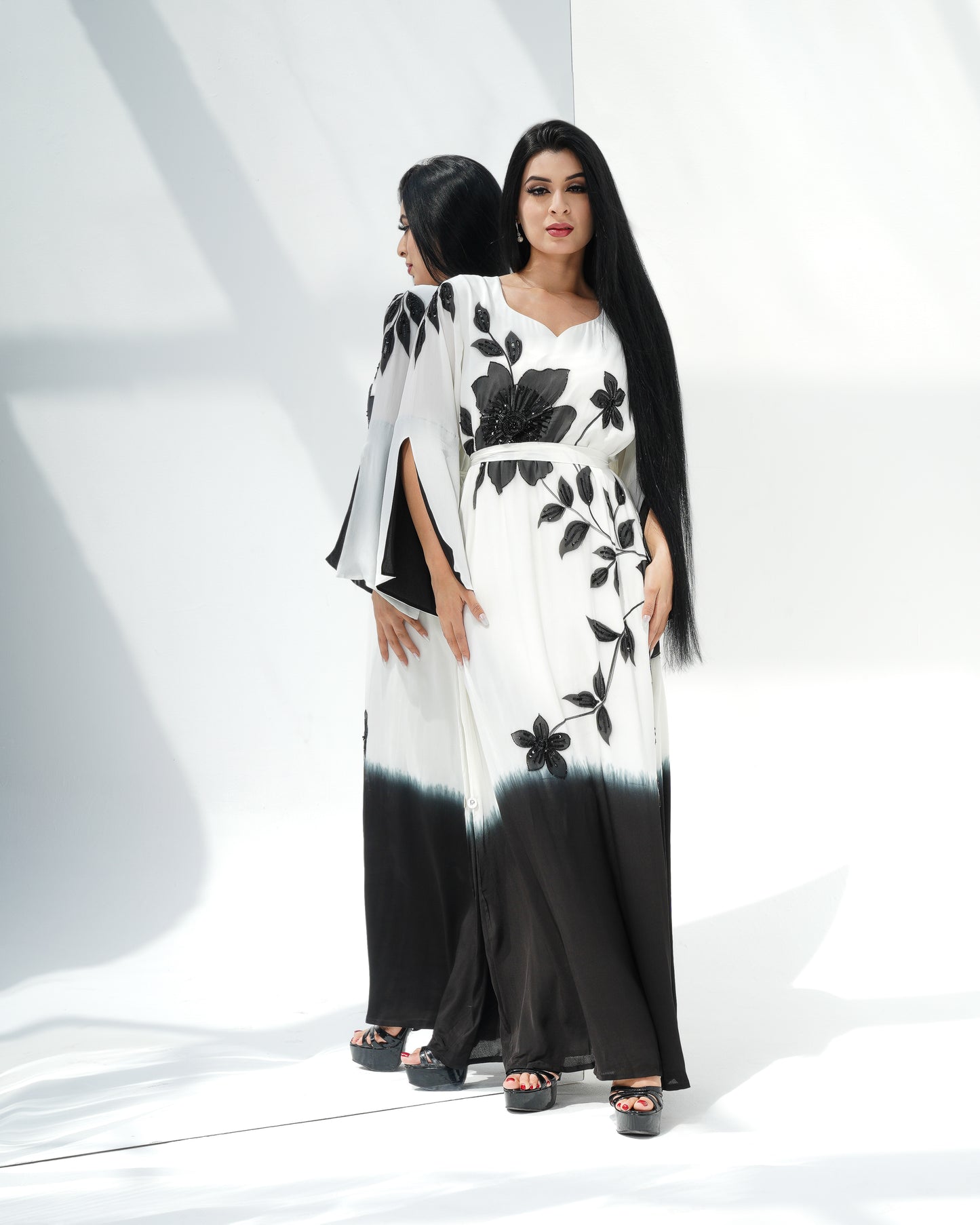 two tone Louise kaftan