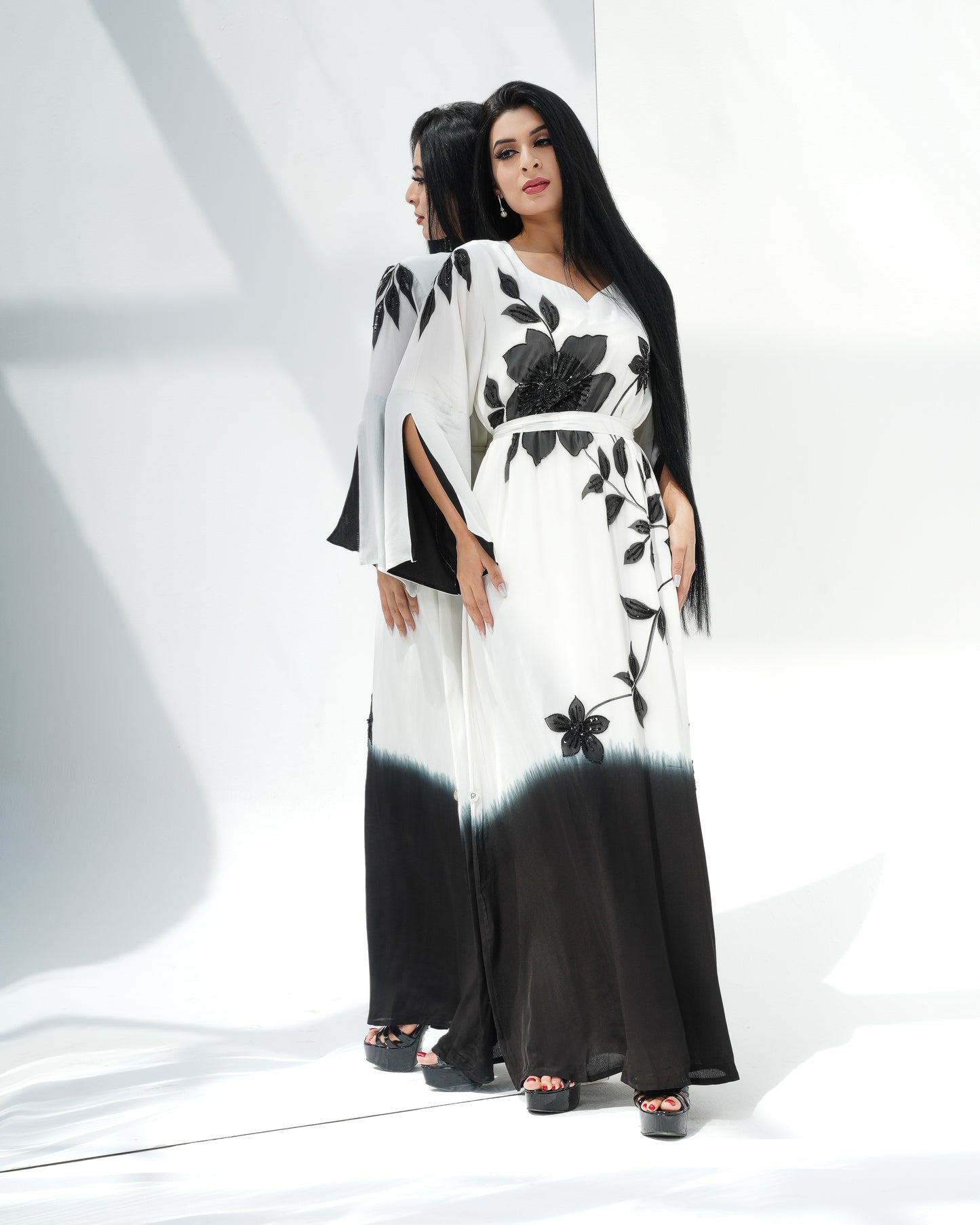 two tone Louise kaftan