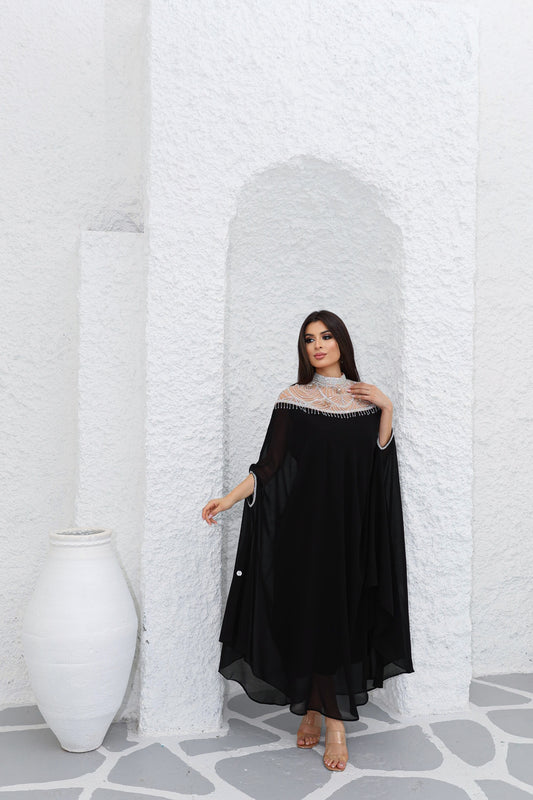 abyss black sena kaftan