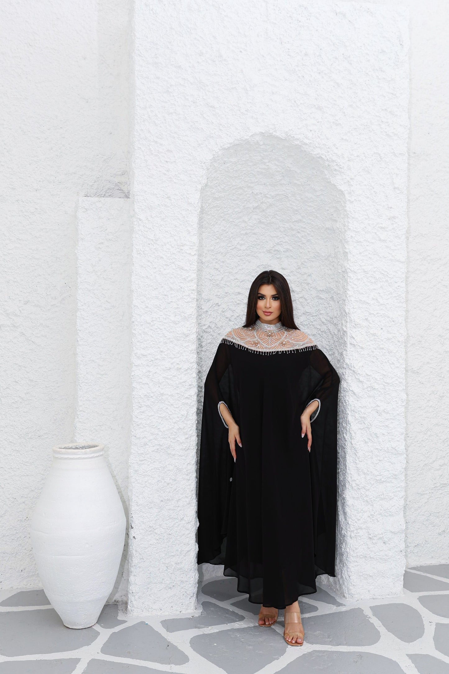 abyss black sena kaftan