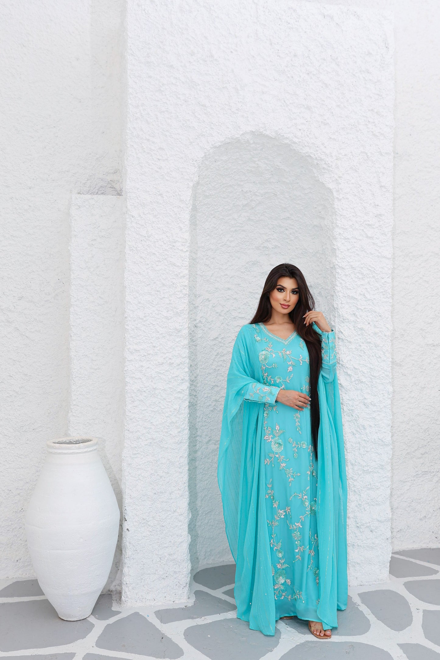 striker blue sena kaftan