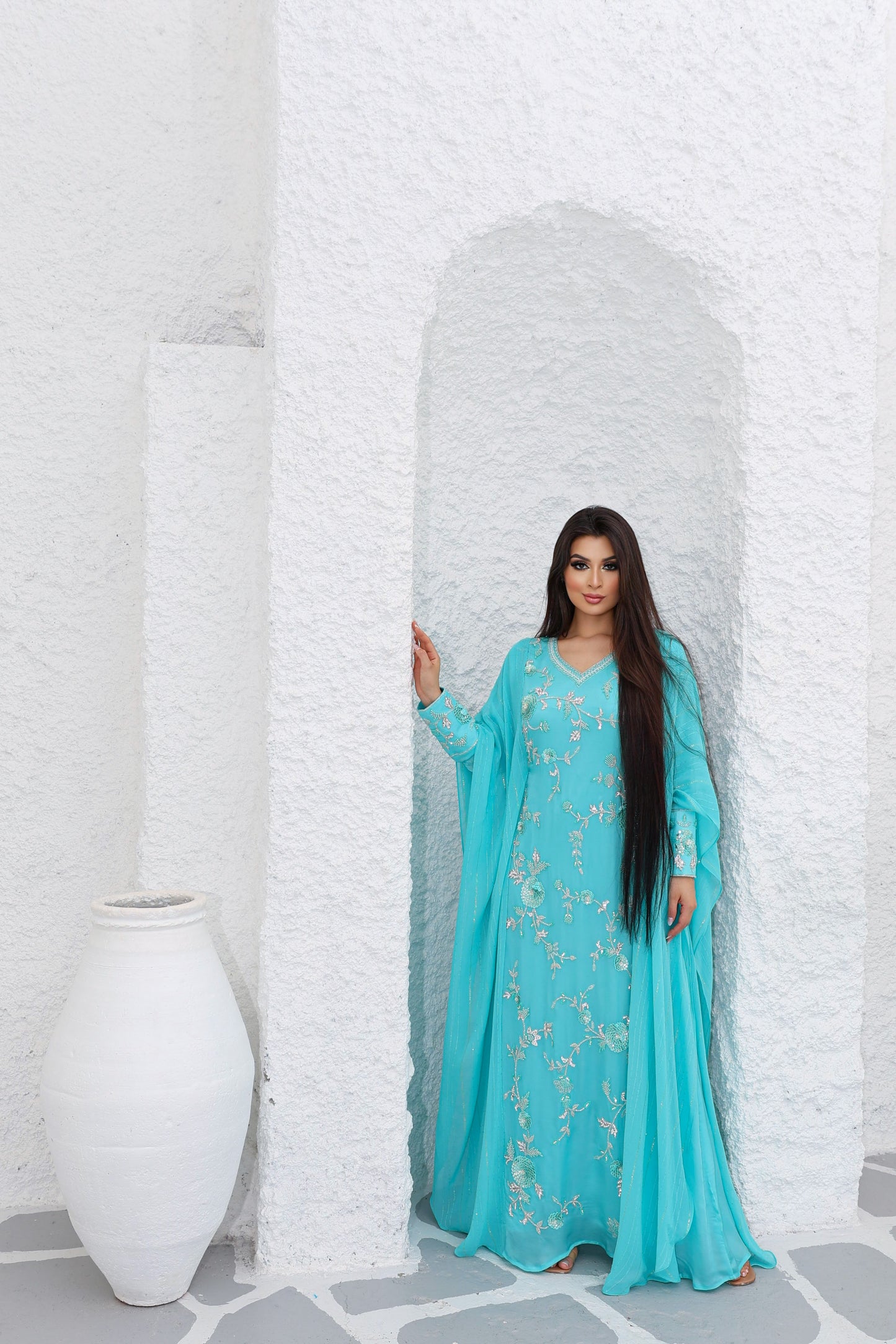 striker blue sena kaftan