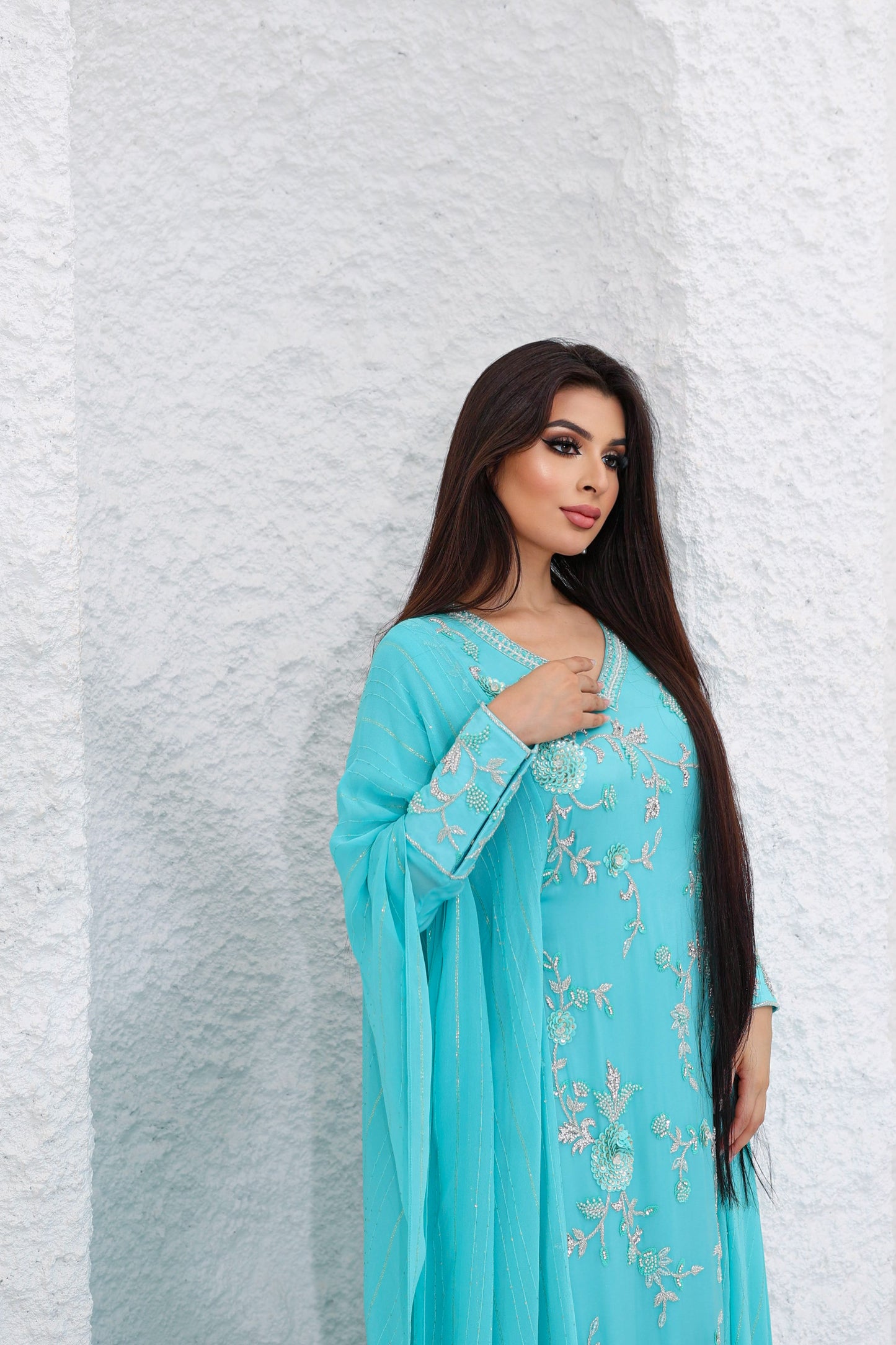 striker blue sena kaftan