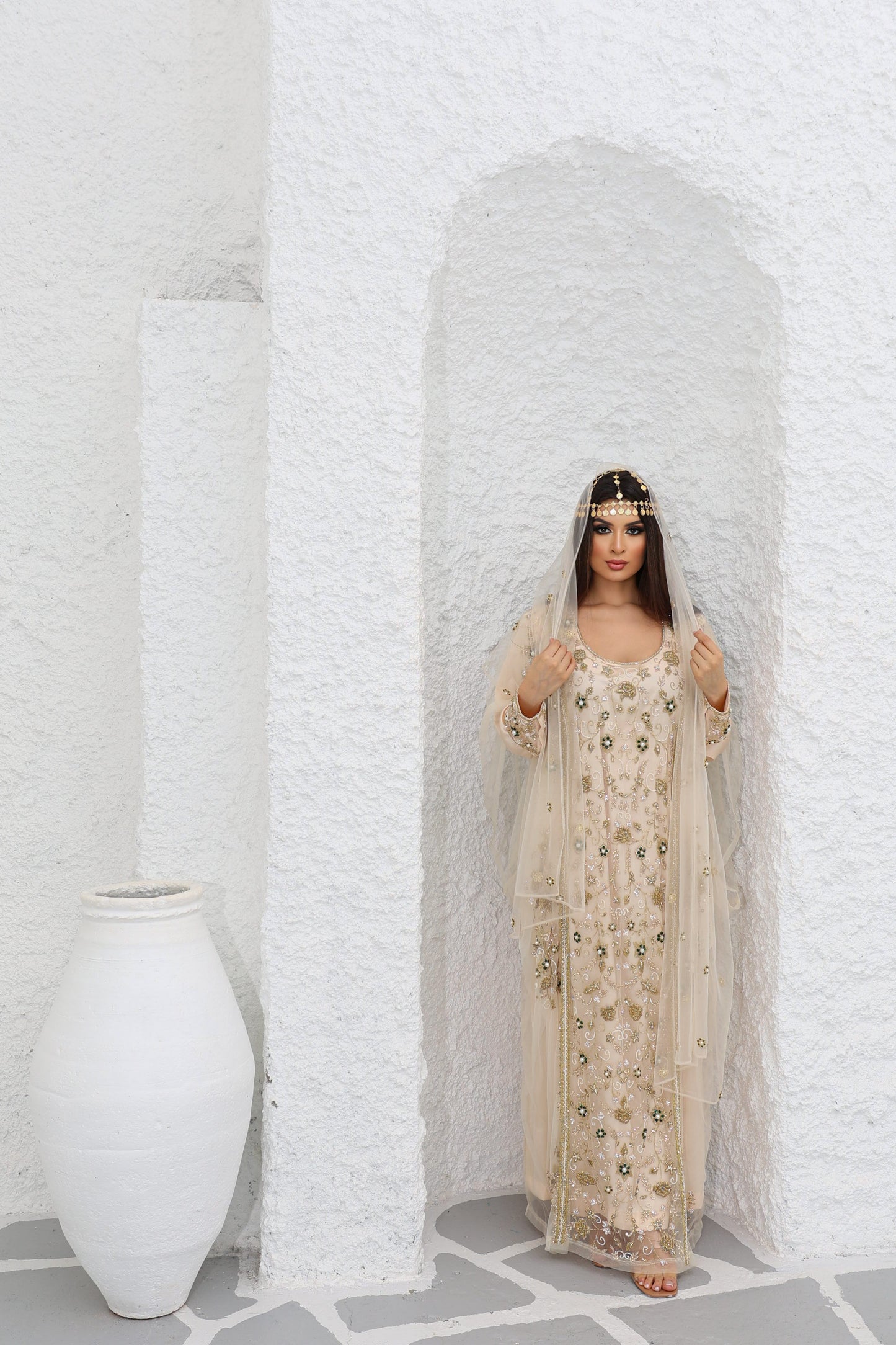 baker beige sena kaftan