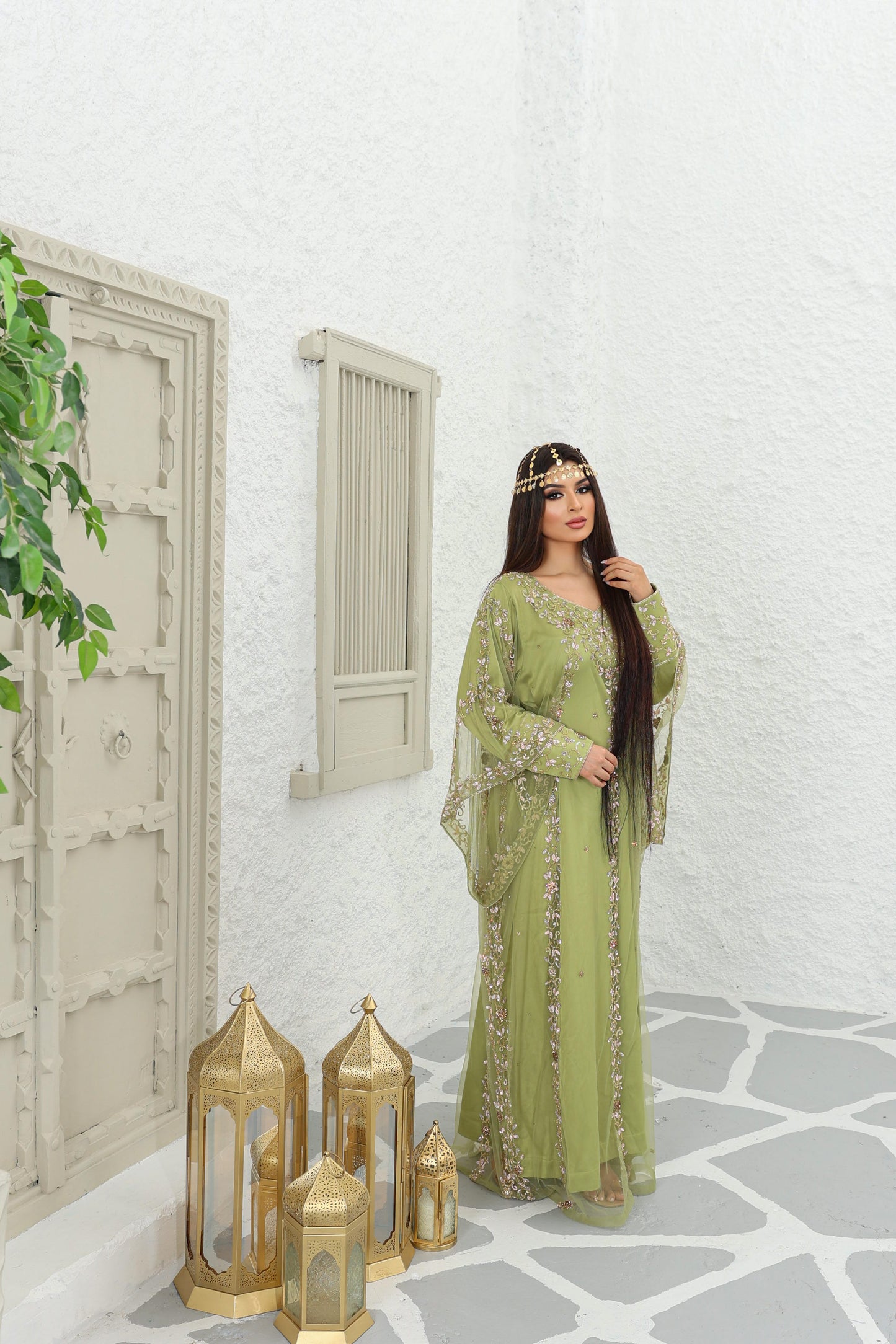 matcha green Ka-ah kaftan