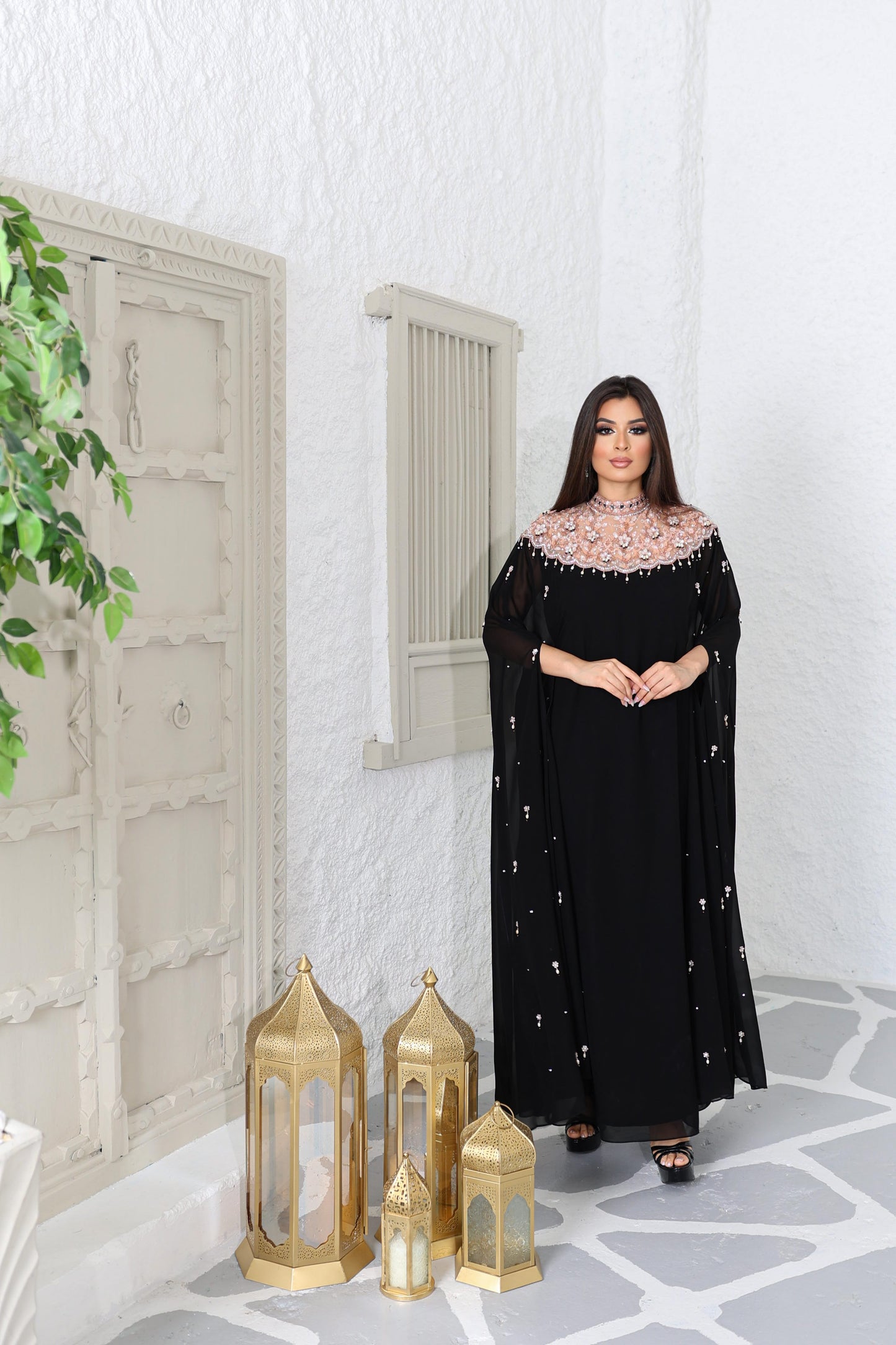 coal black Ka-ah kaftan
