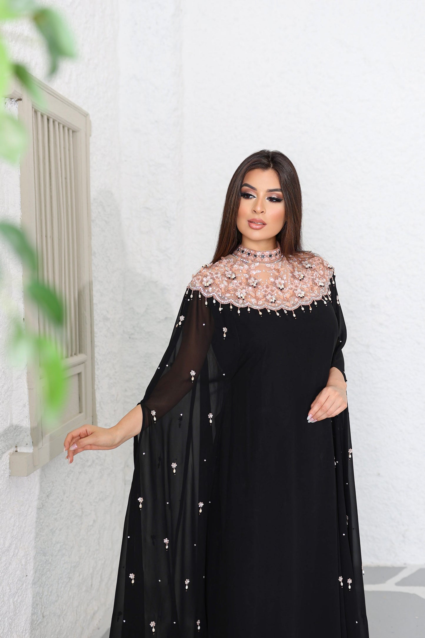 coal black Ka-ah kaftan
