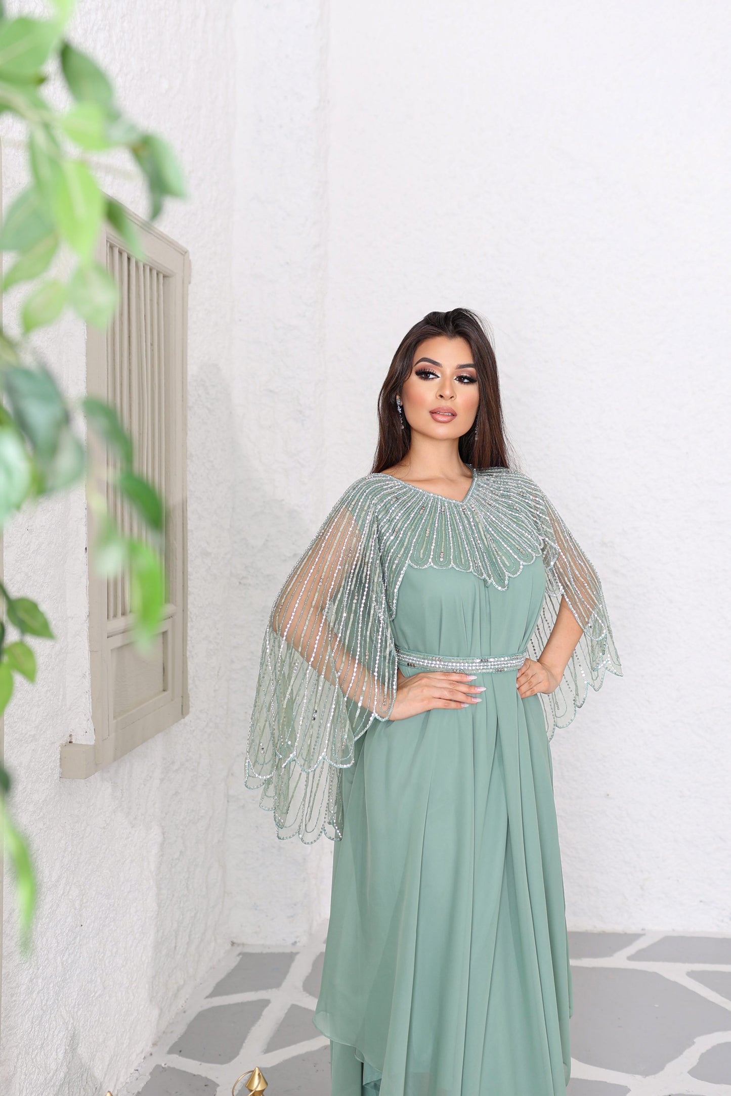 pistachio green Ka-ah kaftan