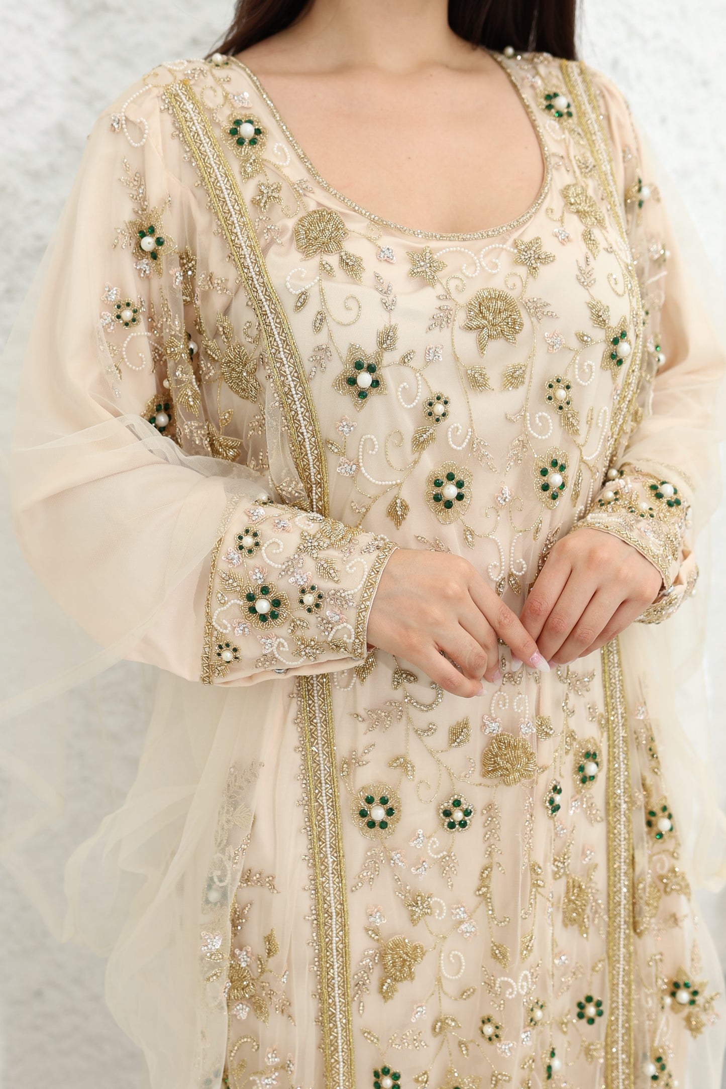 baker beige sena kaftan